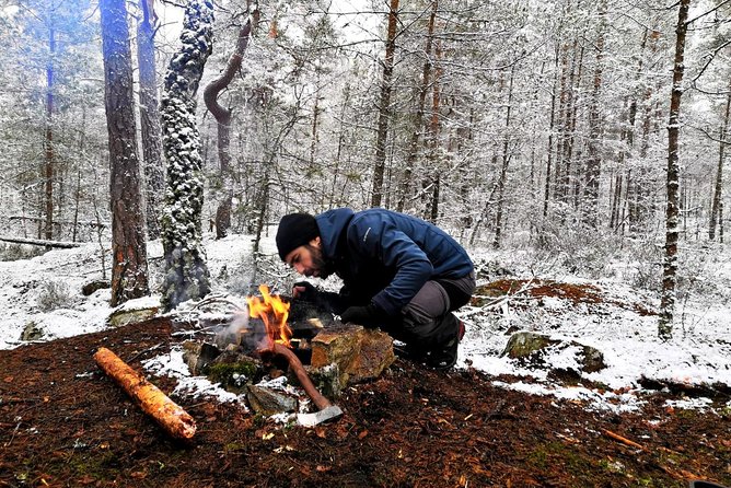 2-Day Small-Group Stockholm Hiking Tours - A lakeside camp and dinner over the fire