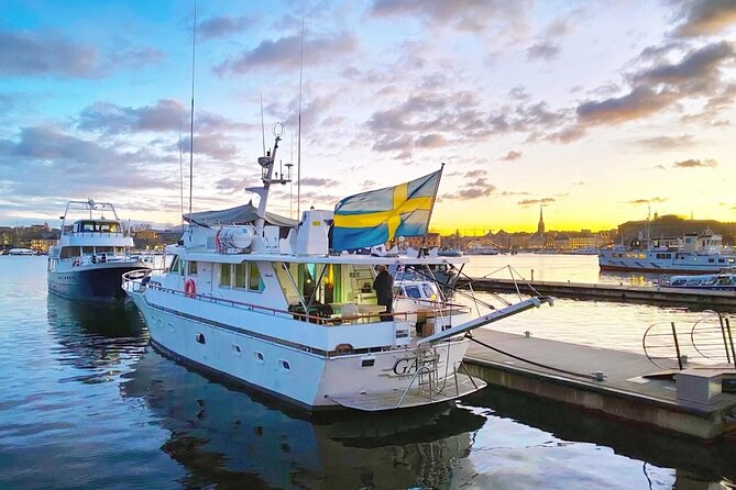 Exclusive Yacht Tour of Stockholm: sunset, dinner, lunch, cruise - Skeppsholmen and the quiet side of the city