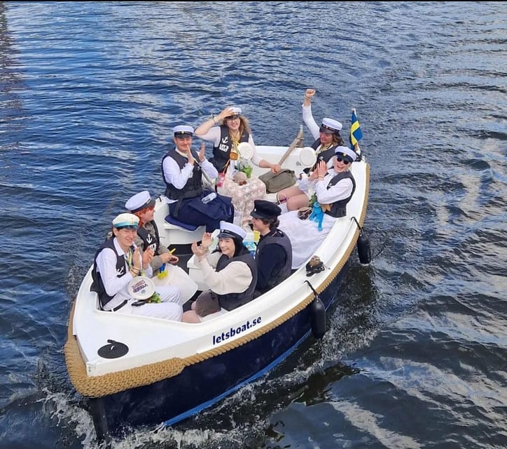 Gothenburg city center: Electric selfdrive boat tour - Key points at a glance