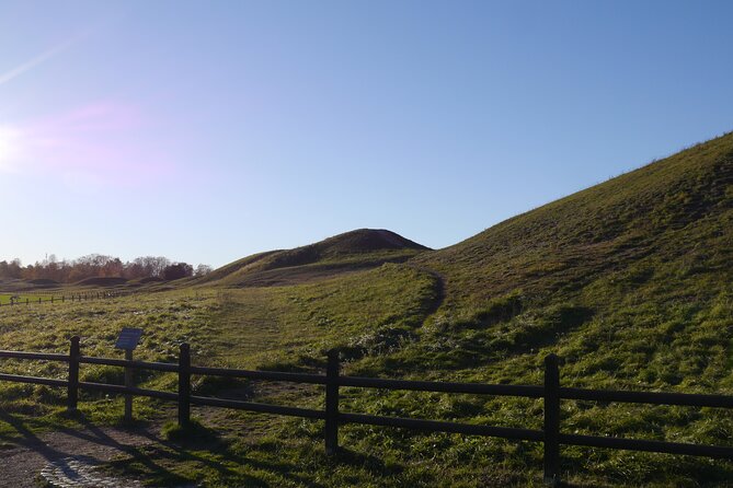 Guided tour 90min at Old Uppsala mounds and old Uppsala church - The longhouse plateaus and the working center nearby