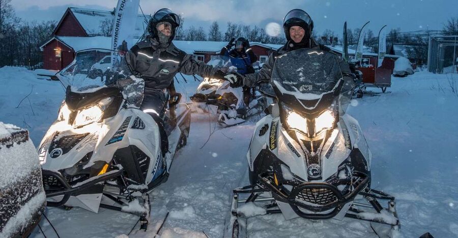 Snowmobile Adventure Abisko (Shared) - Setting out from Abisko Östra