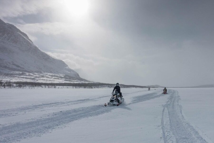 Snowmobile Adventure Abisko (Shared) - Getting dressed for two hours outdoors