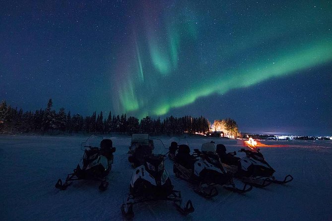 Snowmobile Aurora Expedition with dinner - From Torggatan 4 to the forest trail