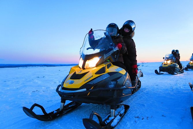 Snowmobile Safari to Lapland viewpoint - Following the route toward the Lapland viewpoint