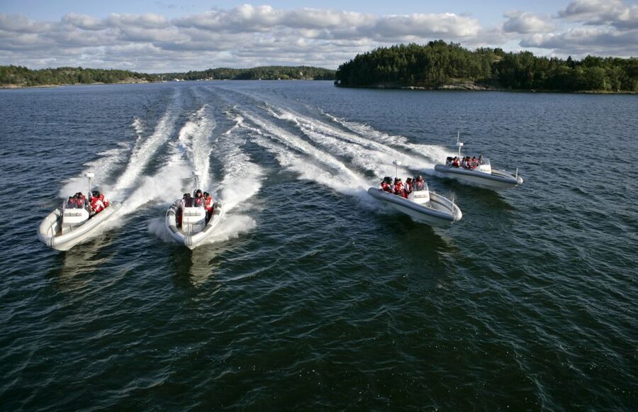Stockholm Archipelago RIB Speed Boat Tour with Swedish Fika - Leaving Stockholm from Strandvägen