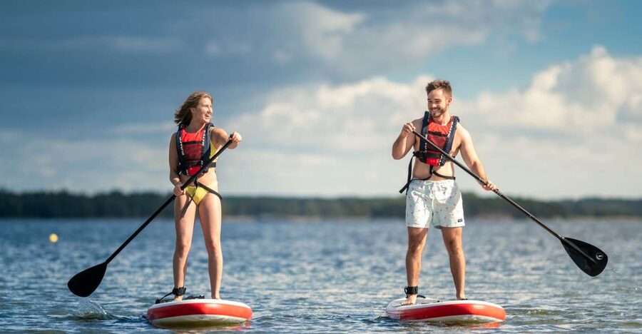Stockholm: City Highlights Self-Guided SUP Tour - Starting on green Långholmen