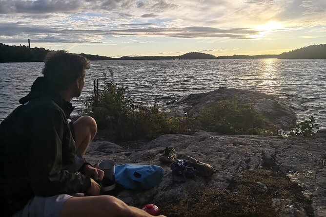 Stockholm Evening Kayak with BBQ - Small Group - Returning through the evening light