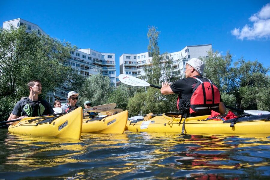 Stockholm: Guided Kayak City Tour & Optional Midsummer Meal - The evening paddle and Swedish dinner option