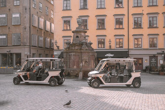 Stockholm Highlights: Private Golf Cart Tour - Monteliusvägen and Fjällgatan: two quick viewpoints