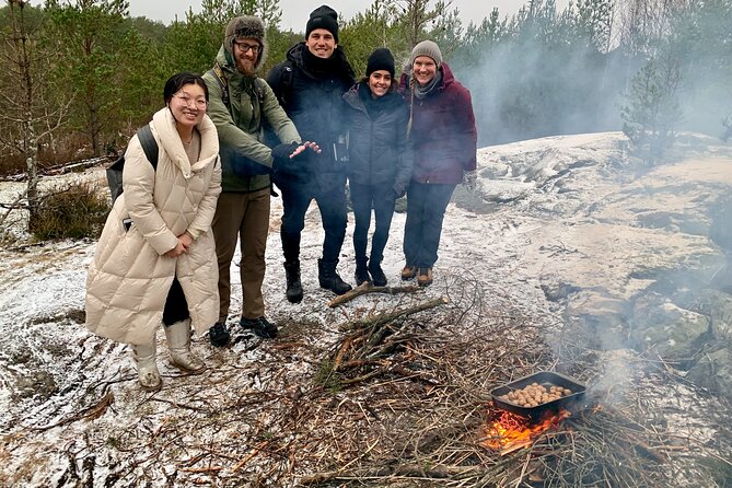 Stockholm: Nature Reserve Hiking Tour with Campfire Lunch - The first two hours: forests, lakes, and granite