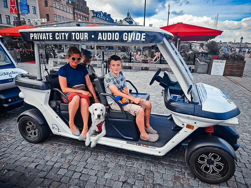 Stockholm Private Golf Cart Tours - Starting at Skeppsbron and entering royal Stockholm