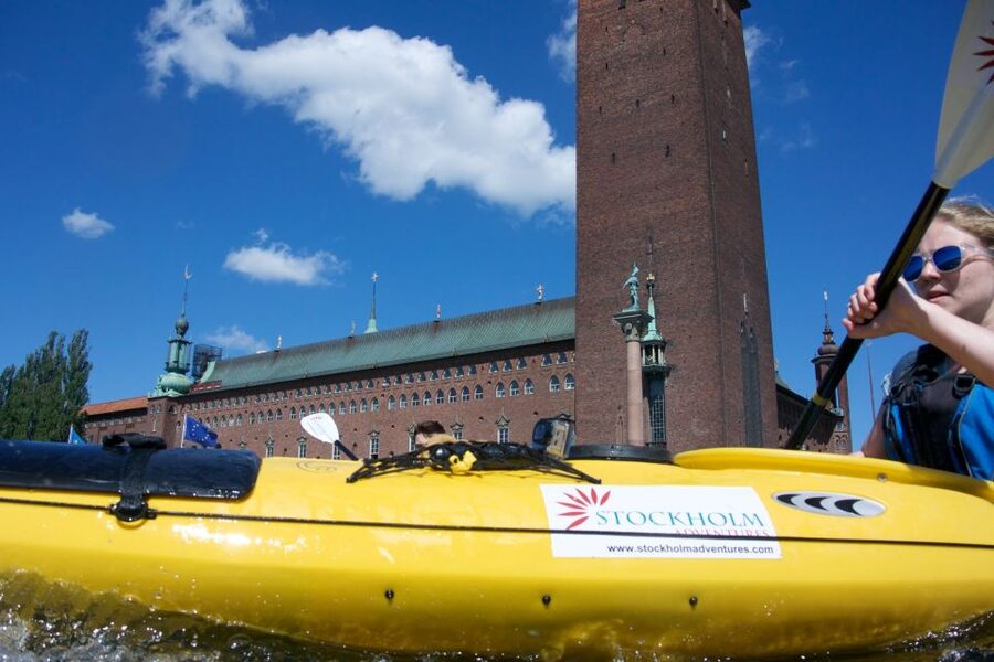 Stockholm: Self Guided Kayak Adventure - Starting at Klara sjö near Barnhusbron