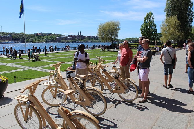 The Wooden Bicycle Tour in Stockholm - Starting near Rådhuset and getting organized