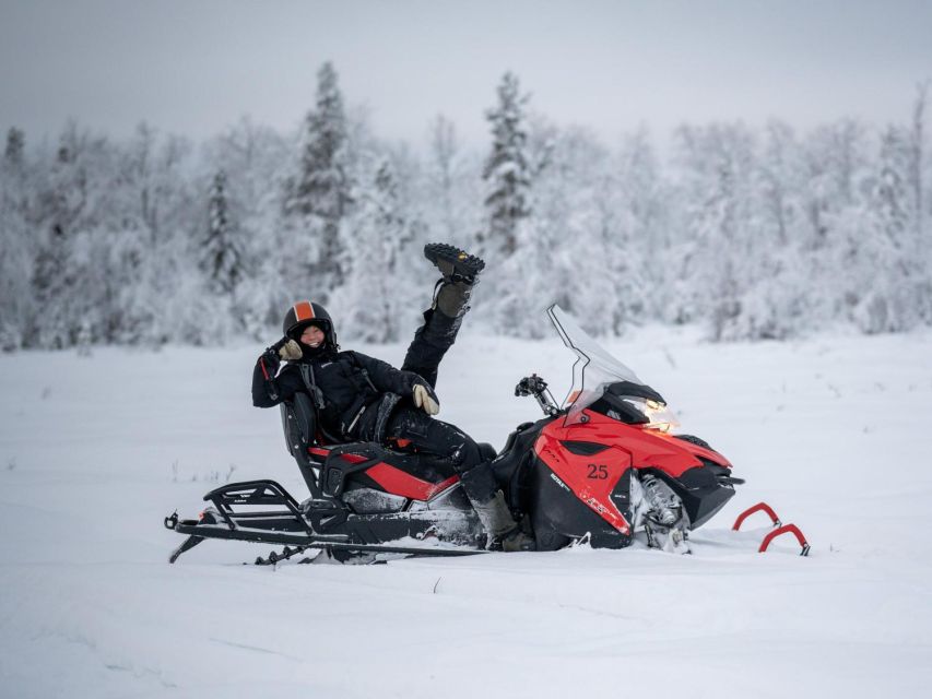 Wilderness Tour with Snowmobile & Ice Fishing - At a glance